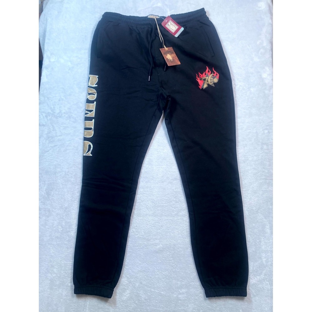 Mitchell & Ness NBA Philadelphia 76ers Basketball  Sweatpants Mens 3XL Black NWT